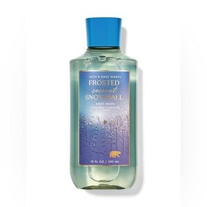 NWT Bath & Body Works Frosted Coconut Snowball Body Wash - Blue and Silver
